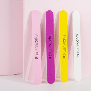 Brushworks Nail Files Coloured set de pile pentru unghii - imagine 3